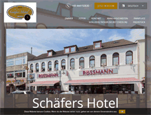 Tablet Screenshot of hotel-schaefers.de
